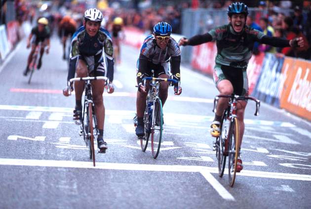 Mark Scanlon beim Zieleinlauf